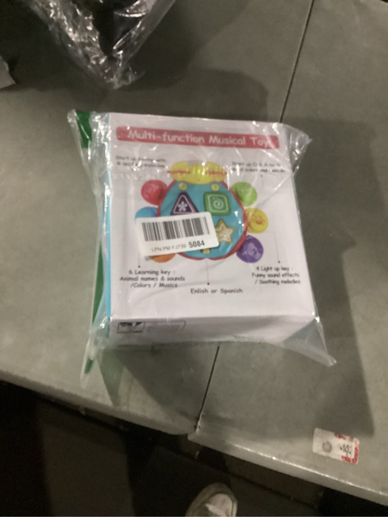 Condition photo showing New/Like New for AugToy Baby Crawling Toys 6 to 12 Month Tummy Time Spanish English Bilingual Learning Toy Infant Newborn Musical Light Up Toy 0-3 4 5 6 7 8 9 12-18 Month Montessori for Boy Girl Toddler