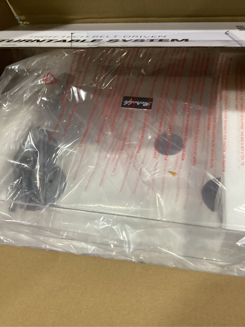 Condition photo showing Good Condition for Record Player Turntables with Wireless Output Connectivity Vinyls Players Belt-Drive 33 45 RPM Speed Phono Line USB Digital to PC Recording MM Cartridge AT-3600L Classic New Sleek Piano White White Silver Aluminum Platter+ Aluminum Tonearm