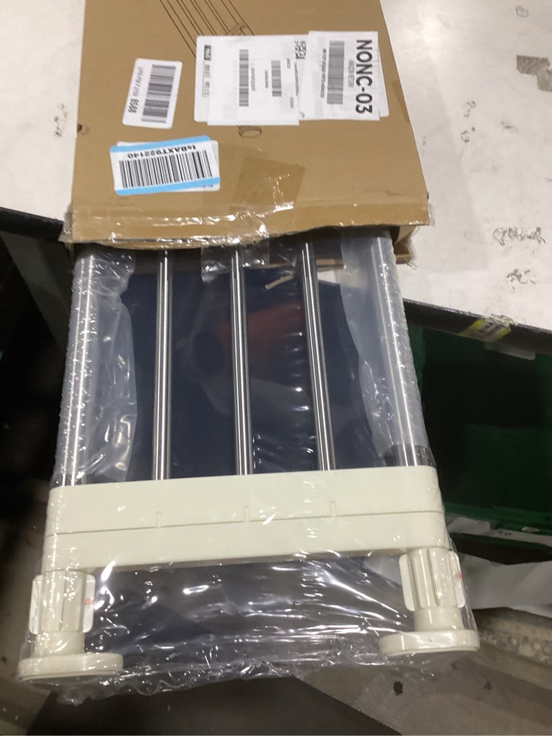 Condition photo showing New/Like New for Hershii Expandable Shelf Rod Closet System Heavy Duty Clothes Hanger Adjustable DIY Storage Organizer Shoe Rack 29.4 - 46.25 inches Ivory