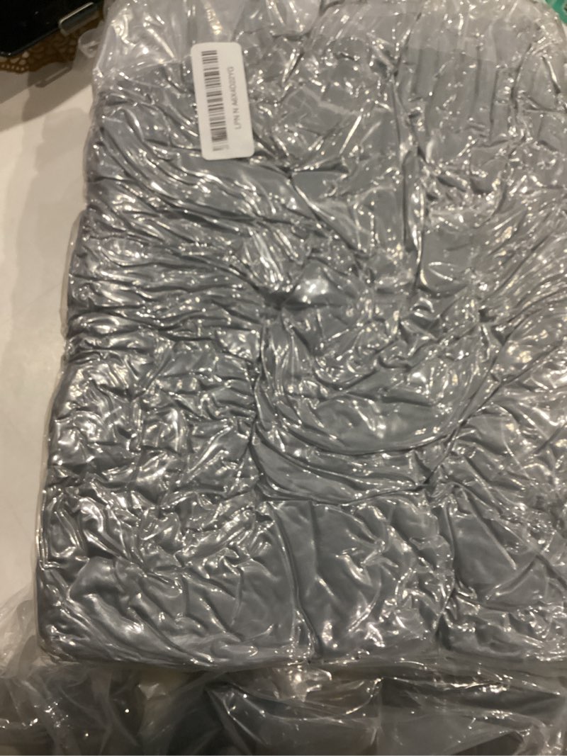 Condition photo showing Good Condition for Pregnancy Pillow, Full Body 57 Inch Maternity Pillow with Removable Washable Cover - Sleep Support for Legs, Back, Neck, Shoulder, HIPS, Belly for Pregnent Women, Black Grey Velvet Cover Black-grey Velvet