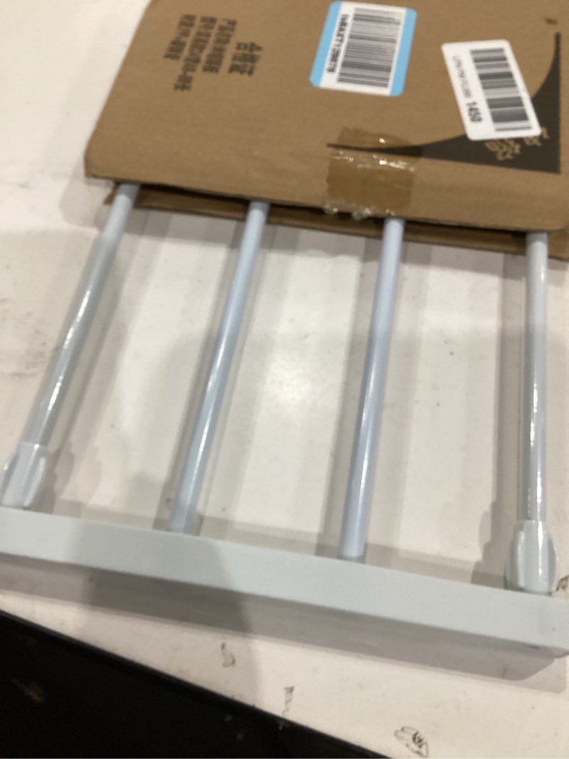 Condition photo showing Good Condition for closet tension shelf rod expandable shelf, adjustable metal storage rack, diy organizer divider separator for cabinet wardrobe cupboard kitchen bathroom (size:38-60cm) 38-60cm/48-80cm