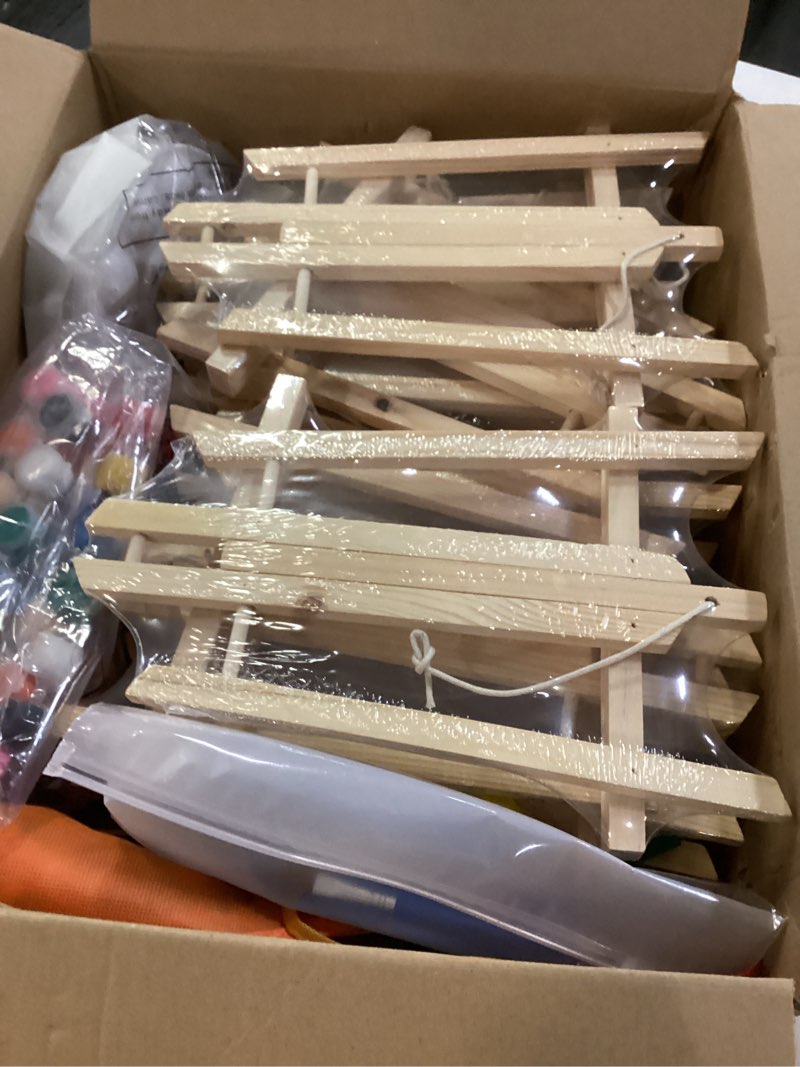 Condition photo showing New/Like New for Ireer 84 Pcs Paint Party Set Include 12 Animal Pre Drawn Canvas, Brushes, Palettes, 12 Set Acrylic Paints, Apron Canvas, Painting Kit for Birthday Party Gift School Creative Supplies(8 x 10 Inches)
