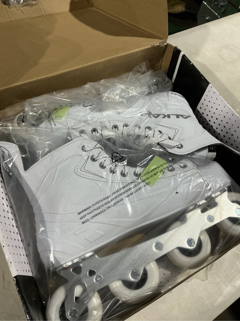 Condition photo showing Good Condition for Alkali Cele III Senior Adult Junior Kids Inline Roller Hockey Skates (Skate Size 13 (Shoe Size 14-14