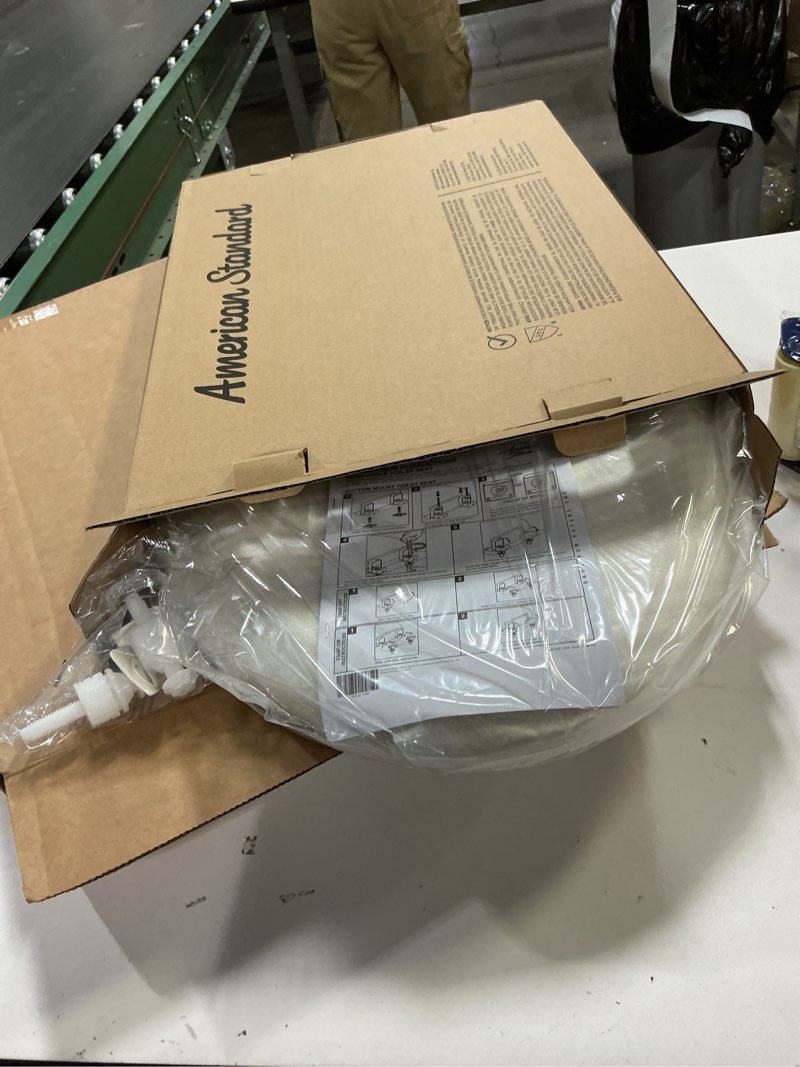 Condition photo showing Good Condition for American Standard 5321A65CT.021 Champion Slow-Close Elongated Toilet Seat, Bone Elongated Front Bone
