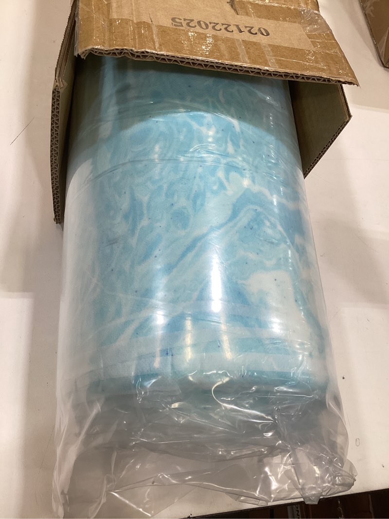 Condition photo showing Good Condition for egohome 2 inch twin memory foam mattress topper, cooling gel infused & pressure relieving pad in a box, dorm room essentials, certipur certified, blue