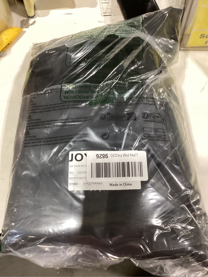 Condition photo showing Good Condition for Joydeco Blackout Patio Sliding Door Curtains 84 Inches Long, Grommet Privacy Room Divider Curtains, Extra Wide Thermal Blackout Drapes for Bedroom Living Room (Black, 100Wx84L, 1 Panel) Black 100"W x 84"L (Pack of 1)