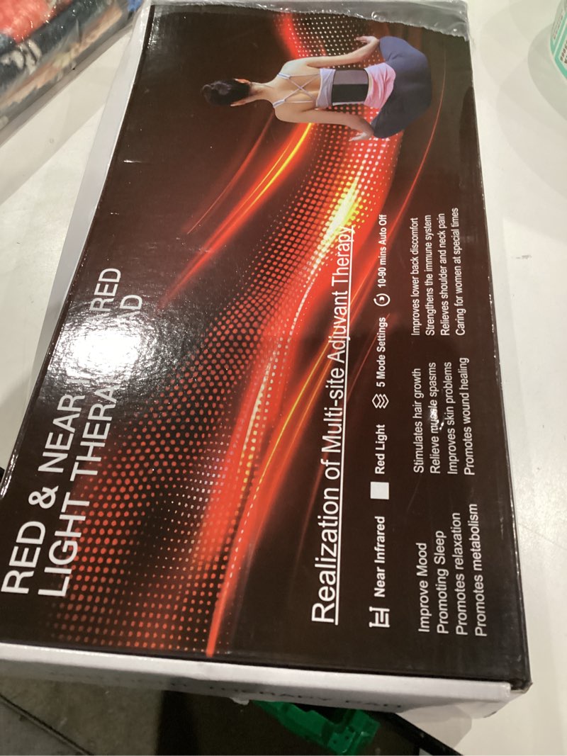 Condition photo showing Good Condition for Red Light Therapy Mat for Body 24"x12" with 242 LEDs (726 Chips), 660nm Red and 850nm Near Infrared Light Therapy Pad, 3 Modes, 5 Brightness Levels for Back Waist Legs Abdomen Knee Shoulders