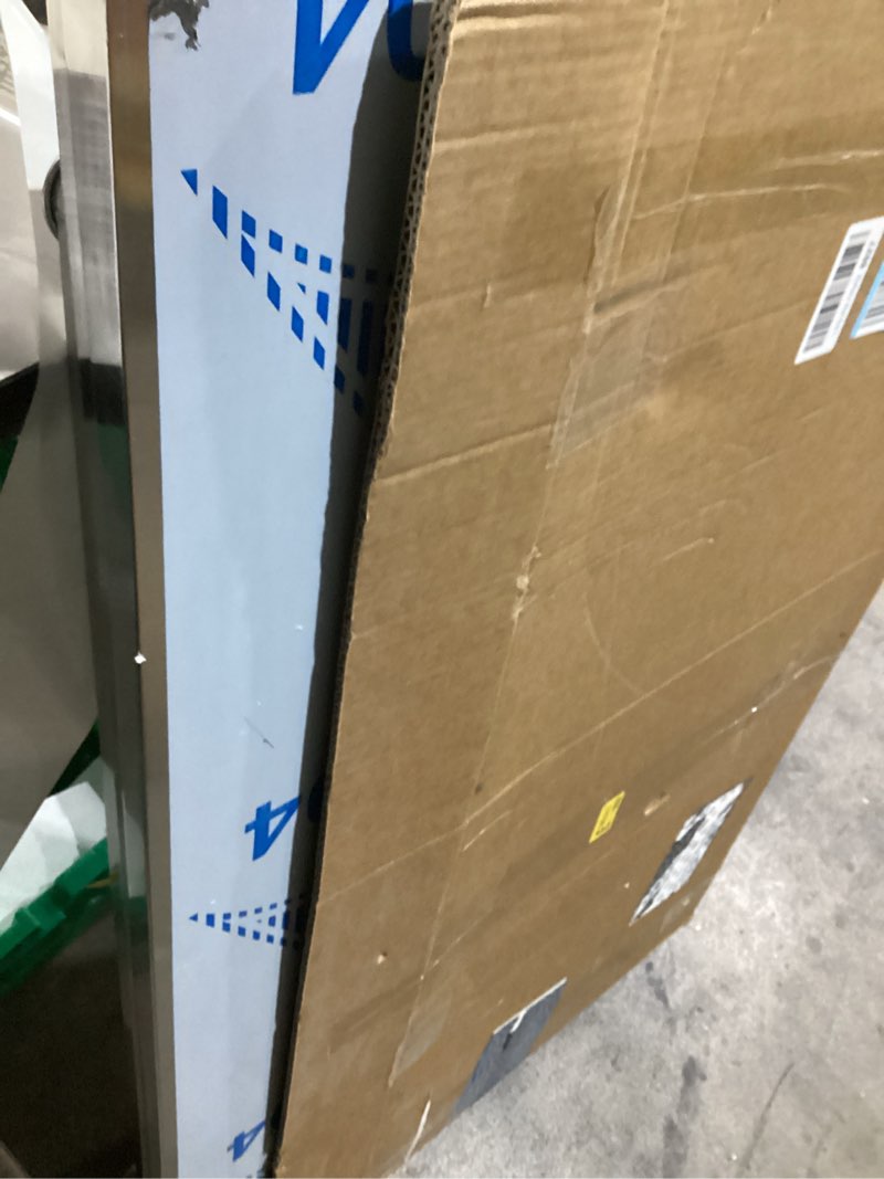 Condition photo showing As Is for FITHOW Stainless Table for Prep,Commercial Kitchen Worktable,Heavy Duty Pred Metal Work Table with Under Shelf for BBQ, Kitchen, Home, and Garage 40 * 20In