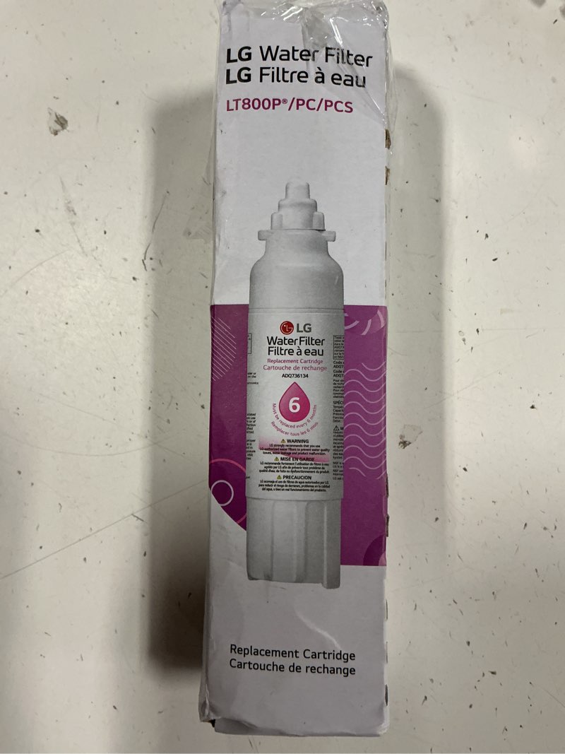 Condition photo showing New/Like New for lg 6-month twist-in refrigerator water filter