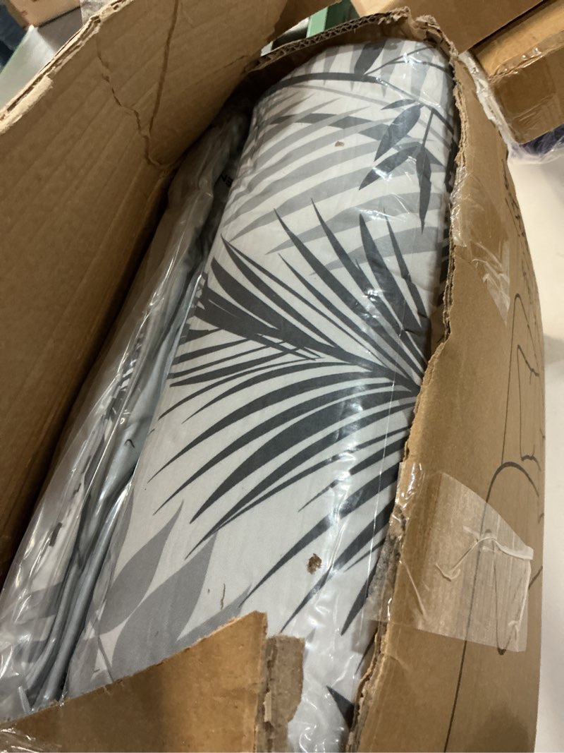 Condition photo showing New/Like New for MUXHOMO Black&Grey Bed in a Bag King 7 Pieces, King Comforter Set Reversible Botanical Flowers Design, Ultra Soft & Breathable Bedding Sets with Comforter, Sheets, Pillowcases & Shams King(104"x 90") Black Grey Leaves