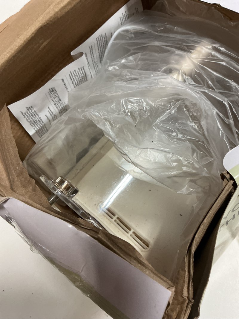 Condition photo showing Good Condition for bird bath for cage clear, automatic indoor cockatiel bathtub shower with pump, parrots shower accessories for birdcage, cleaning supplies shower room for parakeets, finches, canaries, lovebirds light brown