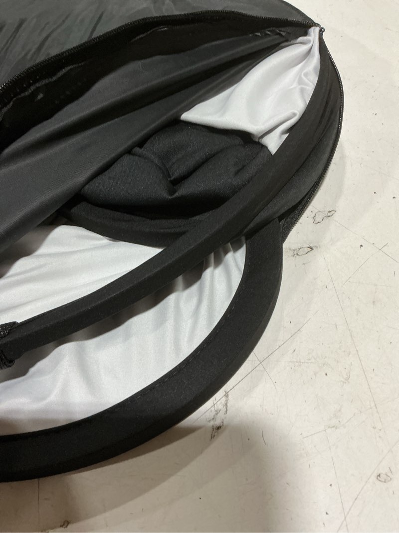 Condition photo showing New/Like New for blue gray pop up backdrop 3x5ft/1x1.5m, double-sided photography backdrops with carry bag collapsible background for self-tape auditions photoshoot tiktok youtube video live streaming 3 x 5 ft blue/gray