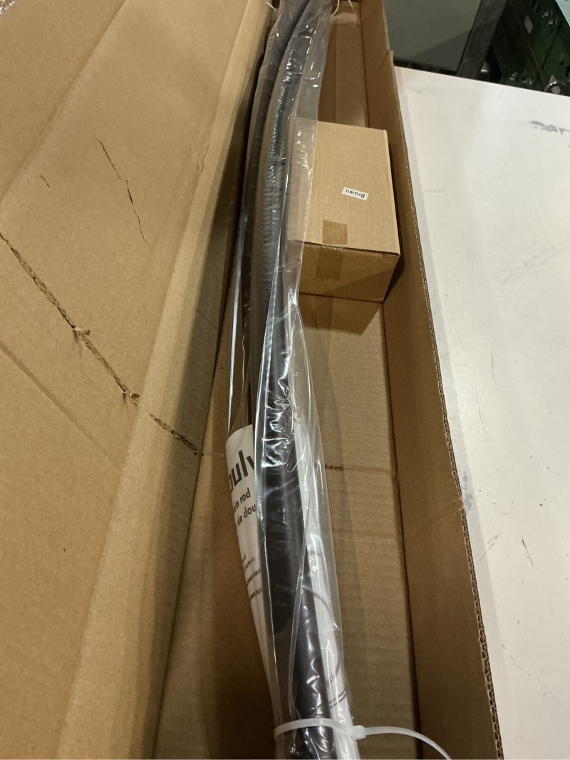 Condition photo showing New/Like New for Adjustable Curved Shower Rod, 42-72 inches Extra Wide Shower Curtain Rod, Rust proof, Premium Stainless Steel, Curved Shower Rod for Bathroom Bronze Bronze 42-72 inches