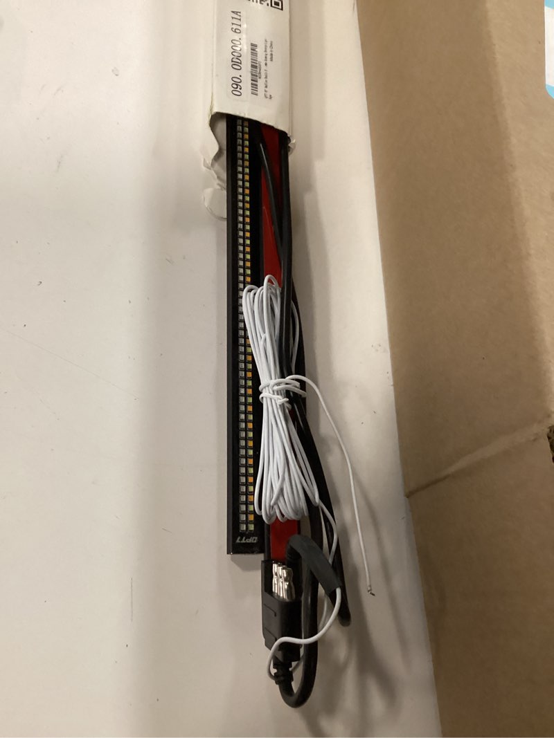Condition photo showing Good Condition for OPT7 60" Redline Parlux Double Row LED Tailgate Light Bar w/Amber Turn Signal, Rigid Aluminum Frame Strip – Fits 2005–2014 F150, RAM, Silverado/Sierra 1500 – Full Functions: Brake, Reverse, Running 60-Inch - Amber Turn