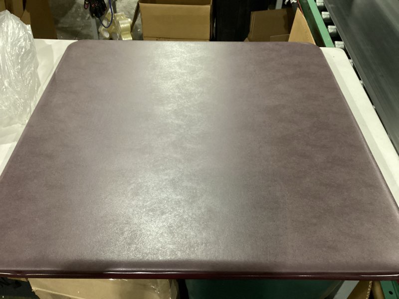 Condition photo showing Good Condition for flash furniture madelyn 33.5" square folding multipurpose card table with padded vinyl top, portable folding game table for 4 players, brown brown 1 piece table