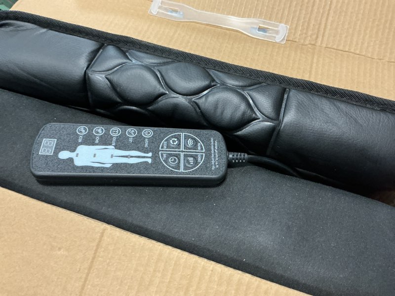 Condition photo showing Good Condition for Massage Mat, Detachable Neck Massager, Full Body Vibration Heating, Massage Pad with 10 Vibrating Motors and 9 Speed Settings for Home Office Use, Gift for Men Women Parents Christmas,Black