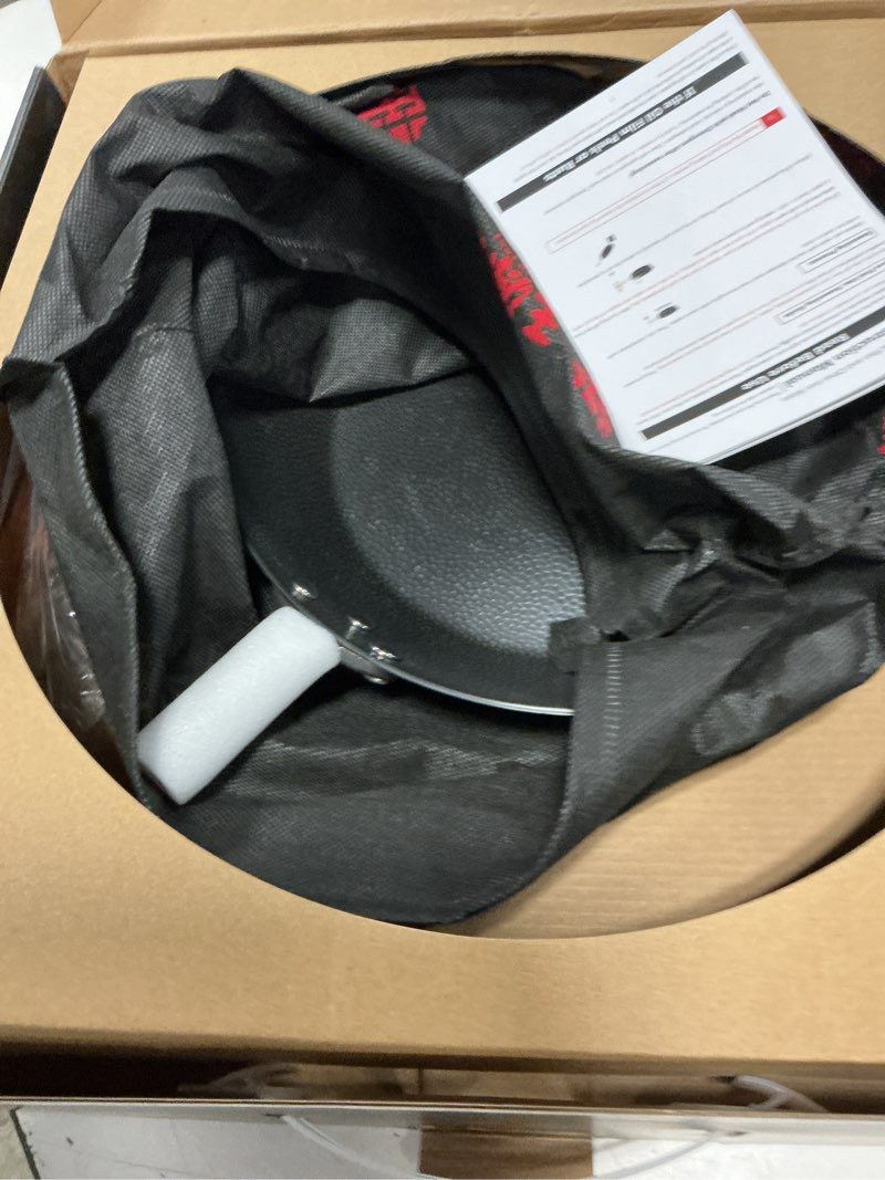 Condition photo showing New/Like New for wangyuanji 10.2" iron skillet with glass lid & spatula, flat-bottom hand-hammered frying pan, uncoated & unseasoned small iron wok for induction, gas & electric stoves black-10.2inch 10.2"wok