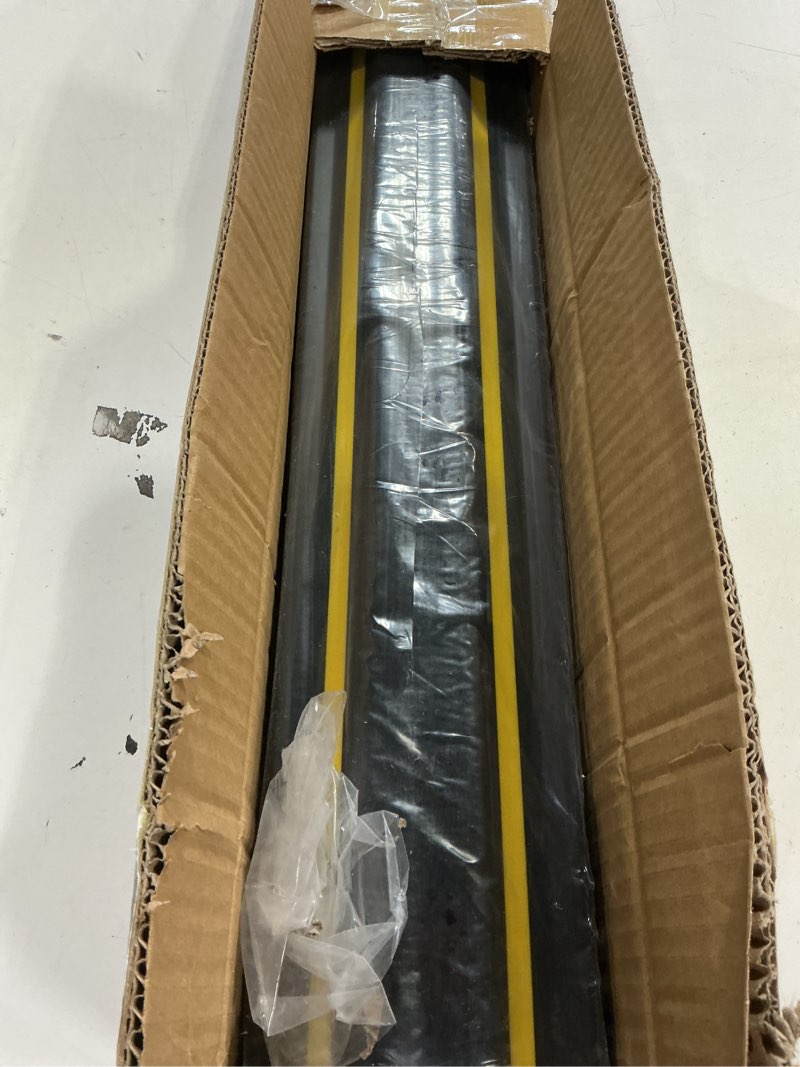 Condition photo showing Good Condition for 2 pcs 1.25" high universal garage threshold seal strip flexible total length 8'3" garage door flood bottom barrier seal diy pvc weather stripping replacement, not include adhesive