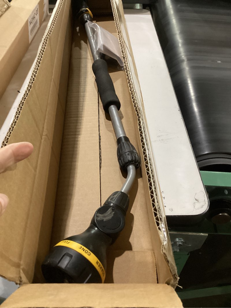 Condition photo showing Good Condition for melnor 65145amz relaxgrip 8-pattern pivoting-head quickconnects extension wand, black/yellow