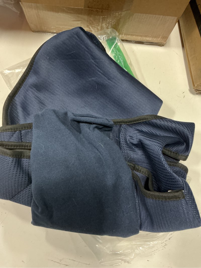 Condition photo showing As Is for johnbolin dog anxiety jacket, dog shirt with turtleneck, breathable calming vest, indoor and outdoor separated pet jacket (navy blue, x-large) x-large(chest:22"-27") navy blue
