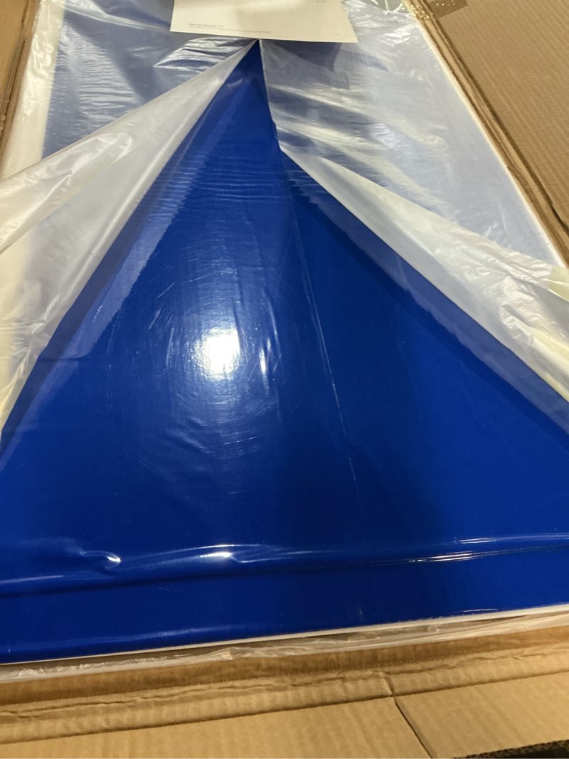 Condition photo showing As Is for Nuanchu Adhesive Mat Pad Include 1 Sticky Non Slip Base Pad 2 Tacky Dust Mats Construction of 30 Sheets (60 Sheets Total) for Clean Room Science Lab Matting Laboratory Hospital(Blue,18x36 Inches) 18x36 Inches Blue