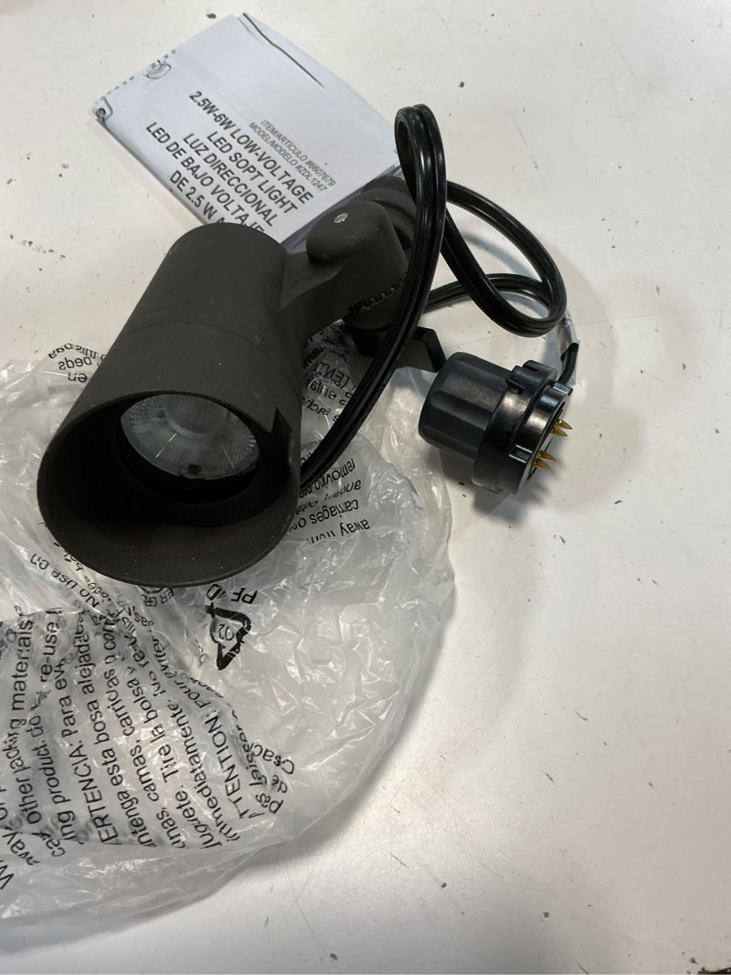 Condition photo showing As Is for 1k+ bought last week harbor breeze 350 -lumens 4 -watt bronze low voltage warm white hardwired led