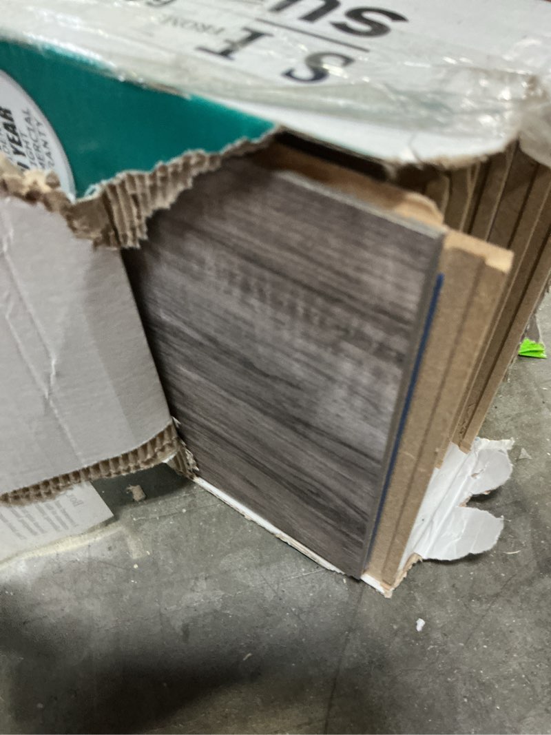Condition photo showing Good Condition for select surfaces southern gray spill defense laminate flooring