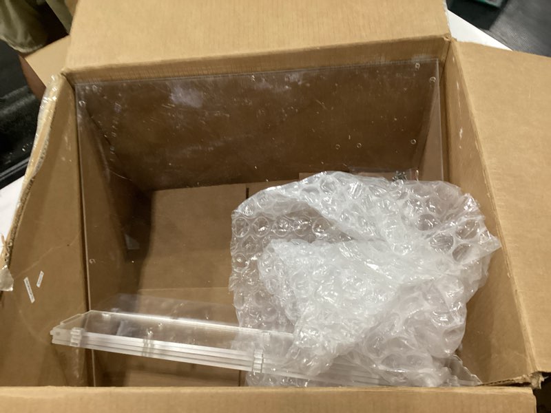 Condition photo showing Good Condition for 3d hologram fan cover clear acrylic enclosure fits 18.1 inch and smaller dustproof scratch resistant easy install pre drilled holes hardware included for retail window trade show cover only protective case for 18.1 inch and below