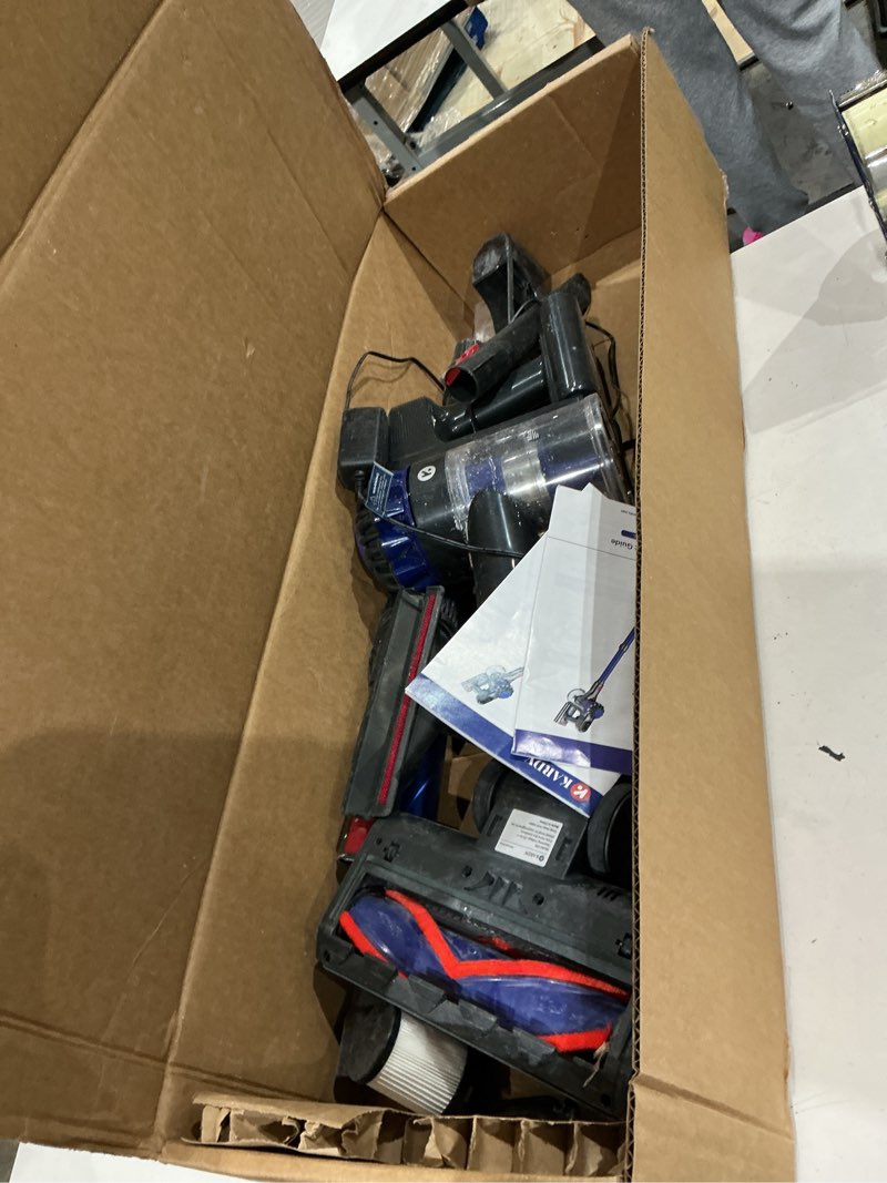Condition photo showing As Is for cordless vacuum cleaner, 500w/40kpa vacuum cleaners for home, 60mins stick vacuum with led display, anti-tangle & wall mount charging, 8 in 1 lightweight vacuum for hard floors carpet pet hair