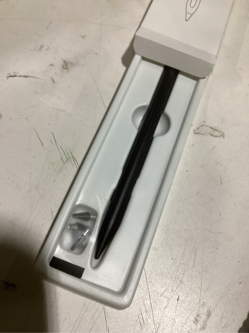 Condition photo showing Good Condition for stylus pen for android and ios touch screen pen,tablet pencil with 4 pom tip,magnetic phone stylus compatible with samsung/huawei/lenovo/mi/vivo and other android smartphone and tablet devices - black