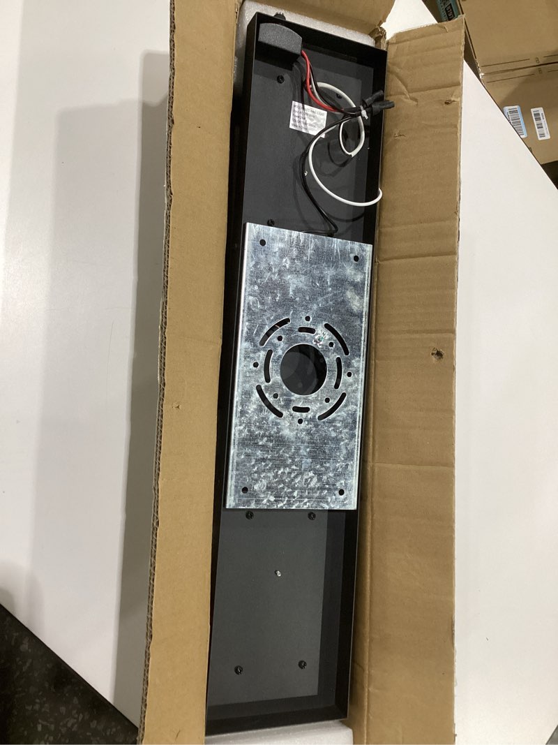Condition photo showing Good Condition for tewei 23.6'' Dusk to Dawn Outdoor Wall Lights, Modern Black LED Outdoor Wall Sconce, Large Long Exterior Lighting Fixtures Outside Porch Lights for House, Garage, Warm White 3000K, 2 Pack 60cm-2 Pack Black-Dusk to Dawn