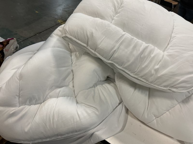 Condition photo showing As Is for Ultra Soft Queen Size Mattress Topper - Viscose Made from Bamboo Pillow Top Mattress Pad for Back Pain Relief - Naturally Cooling for Hot Sleepers, Green Green Queen
