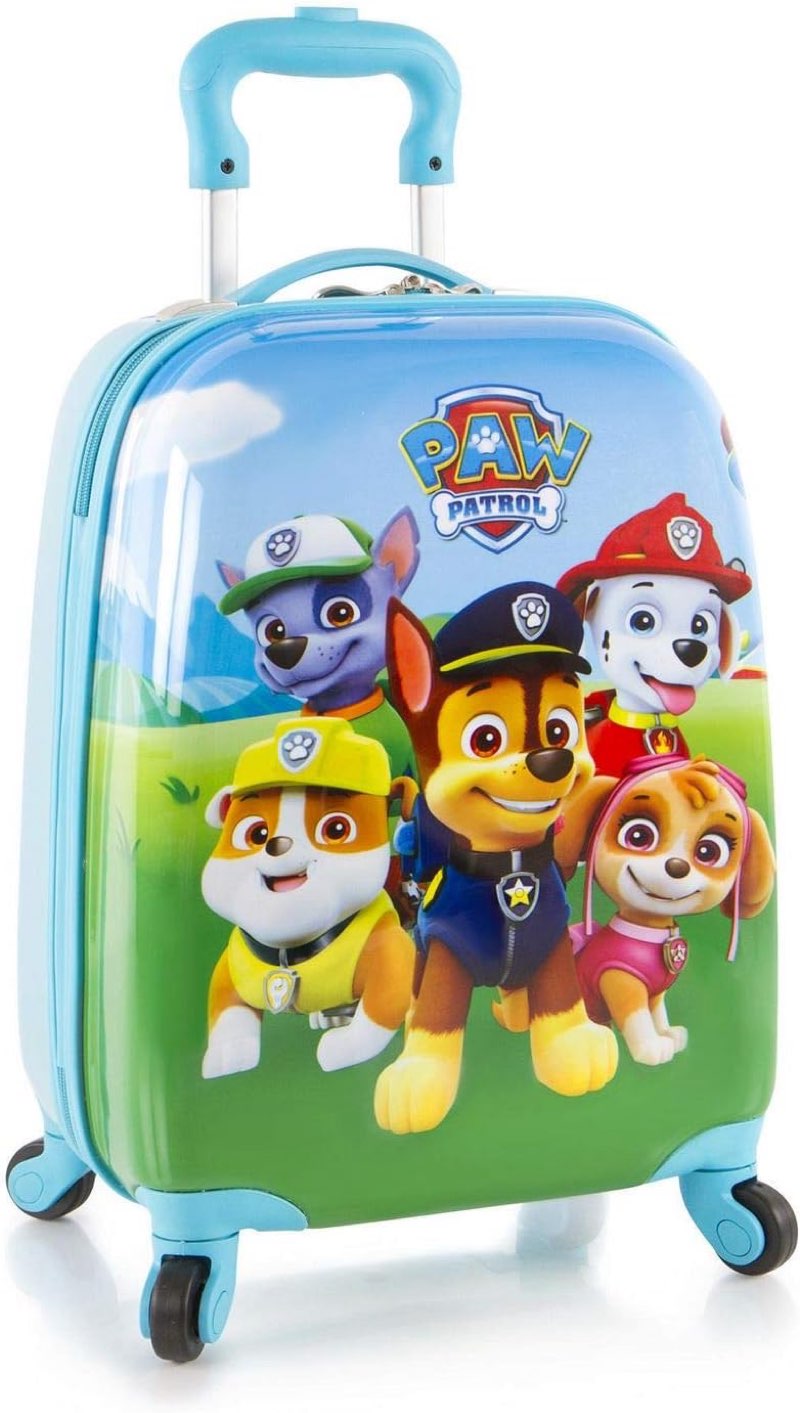 nickelodeon paw patrol boy's 18" hardside spinner carry on luggage