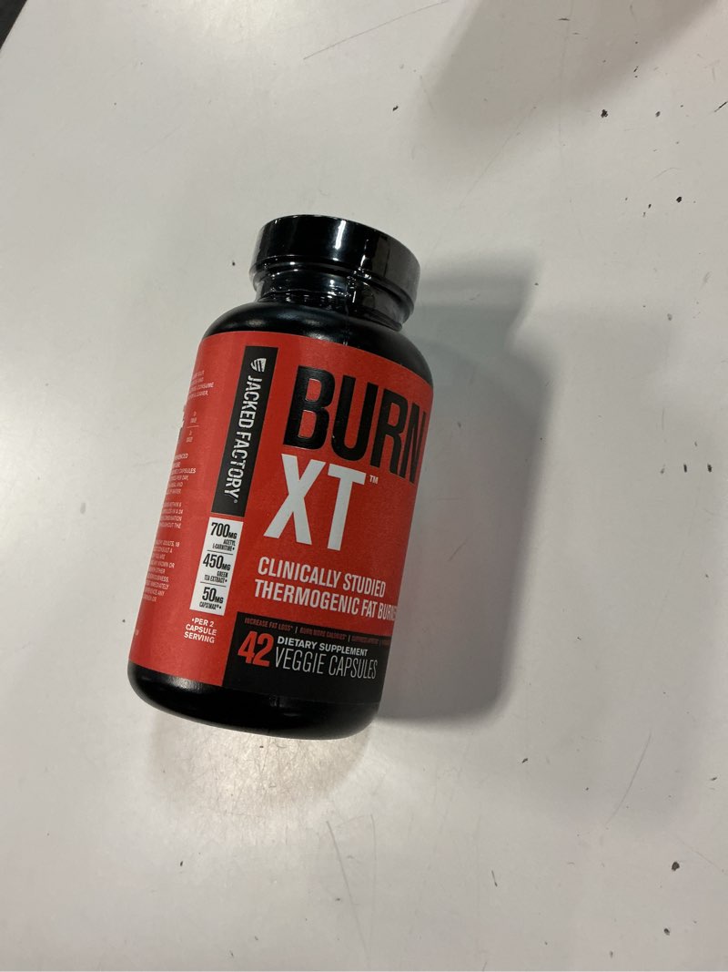 Condition photo showing New/Like New for jacked factory burn-xt clinically studied fat burner & weight loss supplement - 42 count