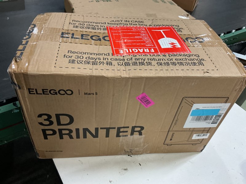 Condition photo showing New/Like New for elegoo mars 5 msla resin 3d printer, smart mechanical sensor, intelligent automatic leveling, cob light source, 6.6-inch mono 4k lcd screen, large printing size 143.43 x 89.6 x 150 mm³