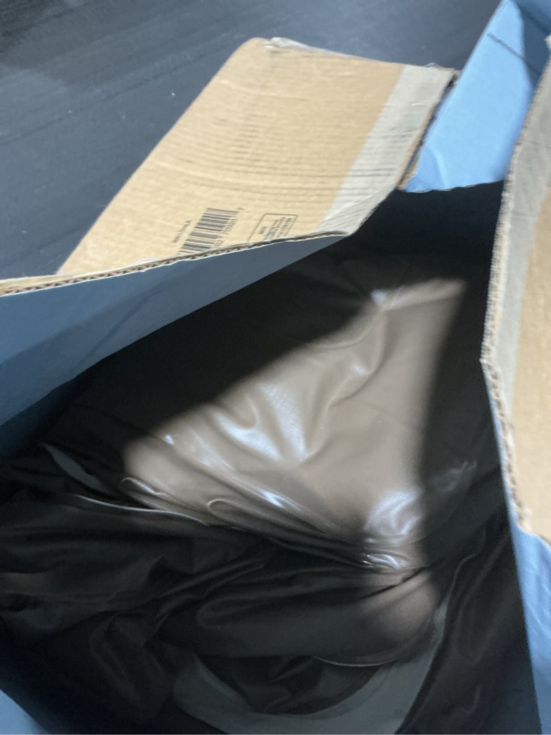 Condition photo showing As Is for inflatable couch set with cup holders & pump, velvety air sofa (1 loveseat 60"x32"x34" & 1 chair 41"x32"x34") for camping & home l+1 set mocha