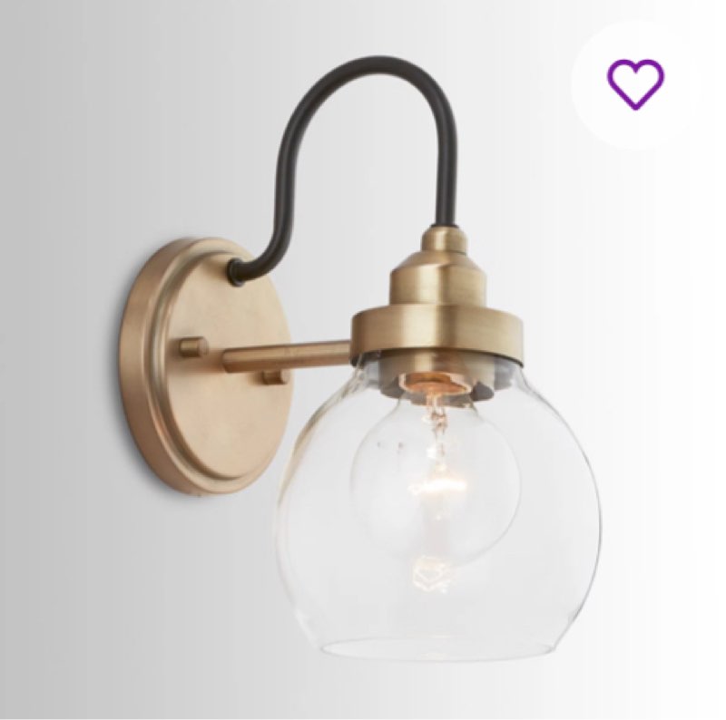 Brekke Glass Armed Sconce