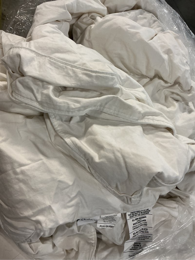 Condition photo showing As Is for lightweight premium down alternative duvet insert