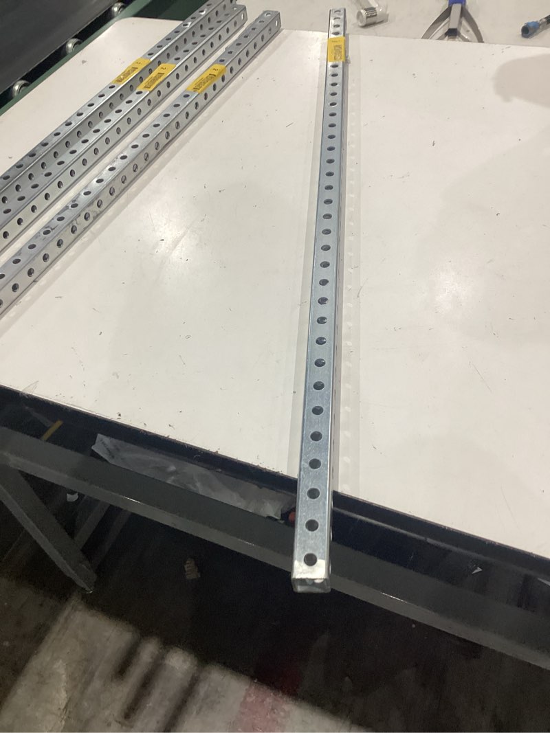 Condition photo showing As Is for galvanized square sign post -( only one)