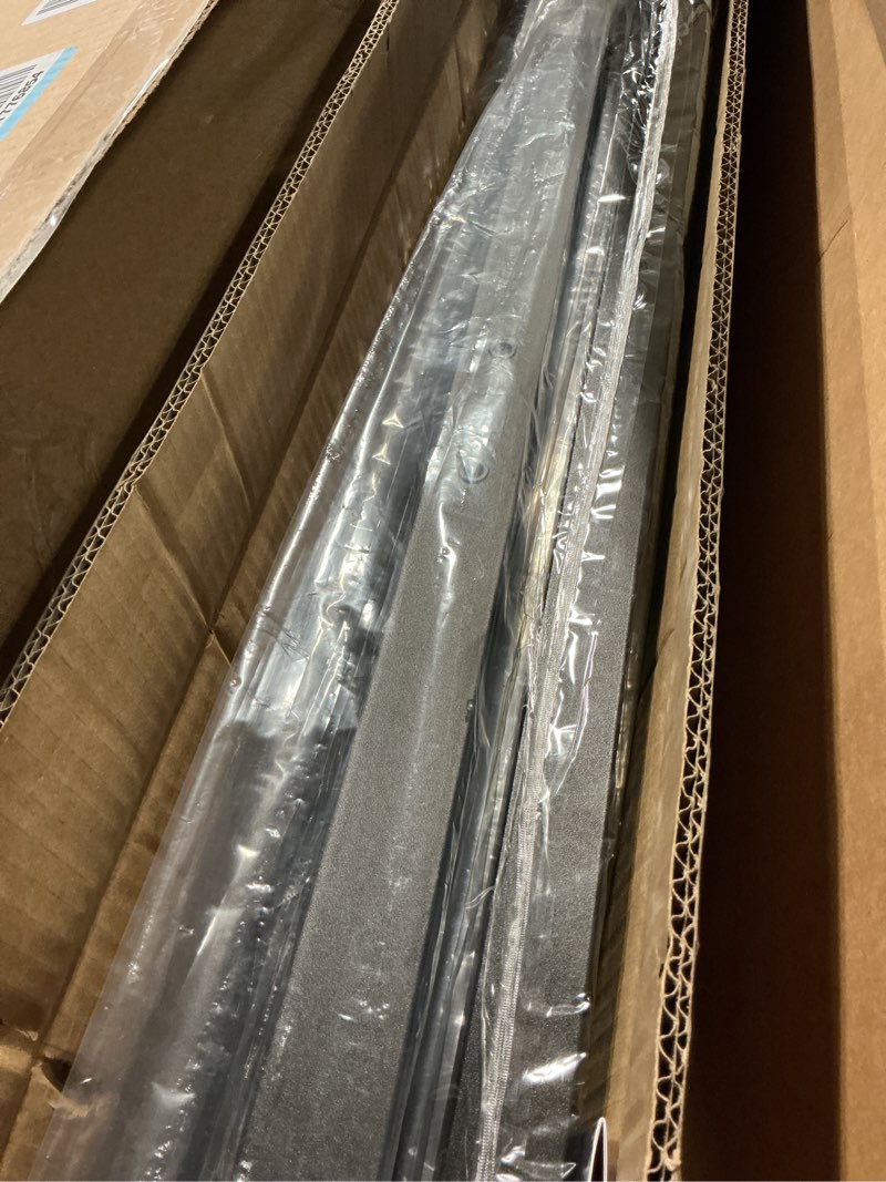 Condition photo showing Good Condition for metty metal handrails for outdoor steps suitable for 1 to 2 steps- wrought iron stair railing- step steady with 2 feet handrailing- safe indoor home banisters (black with balusters) black with balusters 2 step