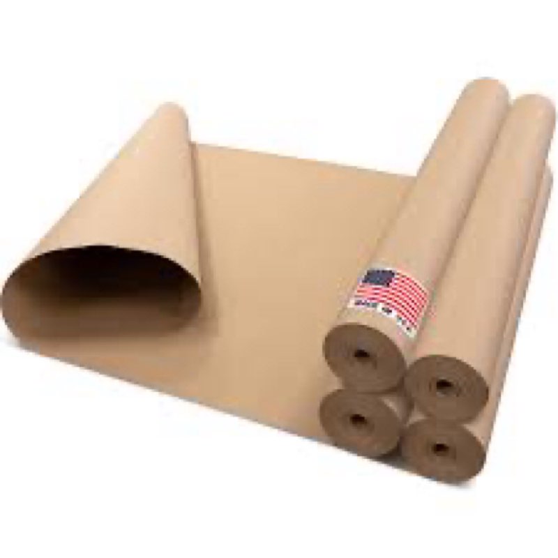 floor protection paper 36\" x 166 ft - usa-made brown rosin paper roll, 7 mil heavy-duty builders pap