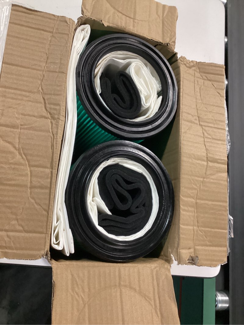 Condition photo showing As Is for vf6000 replacement filte for ridgid vacs 5-20 gallons vacuum cleaner 2 pack vf6000