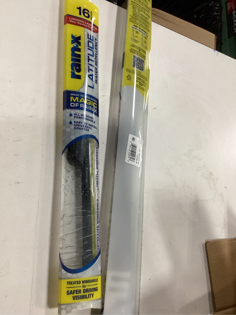 Condition photo showing New/Like New for rain-x 810332 total clear beam wiper blades 26" & 18" windshield wipers for all-weather performance, rubber squeegee for smooth clean wipe & quiet operation - 2 pack value 26" and 18" total clear