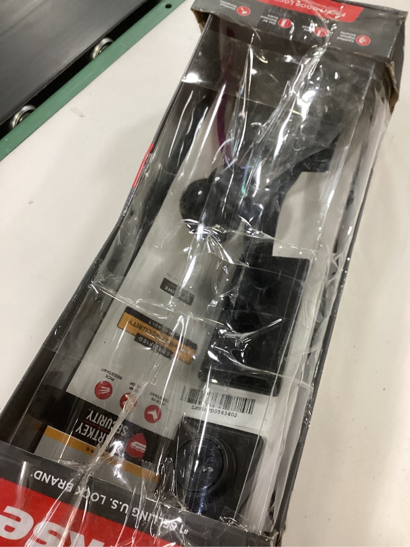 Condition photo showing As Is for Kwikset Hawthorne Front Door Lock Handle and Deadbolt Set, Entry Handleset Exterior with Interior Door Knob, Venetian Bronze, Pick Resistant SmartKey Rekey Deadbolt Security, with Microban Protection