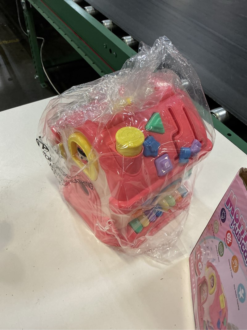 Condition photo showing New/Like New for toddler toys for 1 year old girl gifts, 12-in-1 montessori musical house toddler learning toys for 1-2, 1st first birthday gifts baby girl boy gift toys 6-12 12-18 months, pink