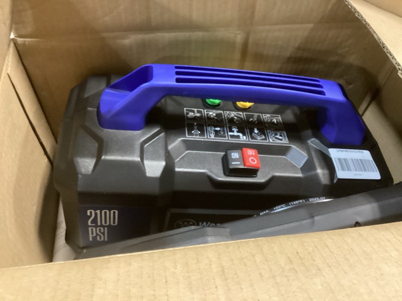 Condition photo showing Good Condition for Westinghouse ePX3100v Electric Pressure Washer, 2100 Max PSI 1.76 Max GPM, Built-in Carry Handle, Detachable Foam Cannon, Pro-Style Steel Wand, 3-Nozzle Set, for Cars/Fences/Driveways/Home/Patios 2100 Max PSI - Handheld
