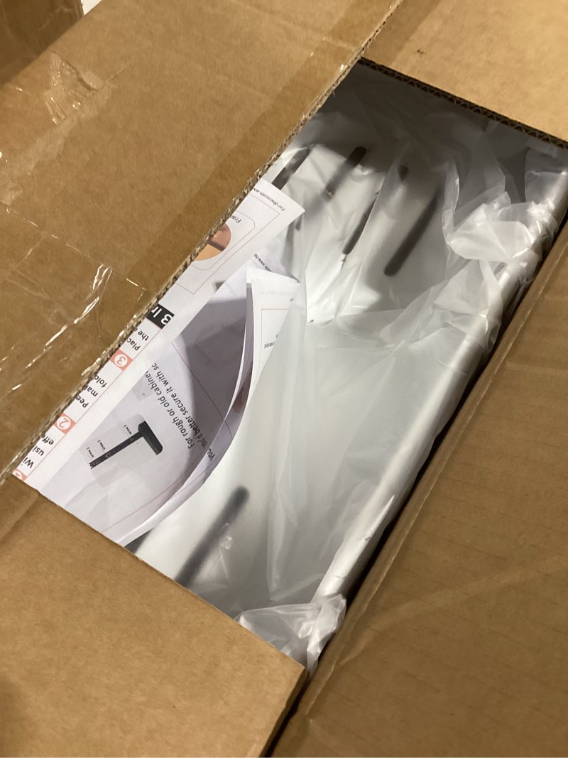 Condition photo showing New/Like New for HBL' 1 Pack | 21" Deep Pull Out Cabinet Organizer Adhesive, 10-Inch Wide Sturdy Carbon Steel Roll-Out Drawers for Face Frame or Frameless Cabinets,Slide-Out Shelves for Pantry. 21"D x 10.0"W x 3.1"H White 1