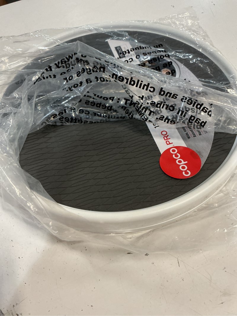 Condition photo showing Good Condition for copco pro 15-inch lazy susan turntable, non-skid pantry or cabinet organizer for spices, condiments, and bottles, smooth rotation, charcoal finish