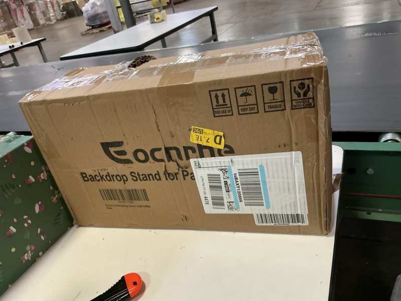 Condition photo showing As Is for Backdrop Stand Kit - 6 Widths, 10x7.5ft Adjustable Background Stand for Parties & Studio Photography