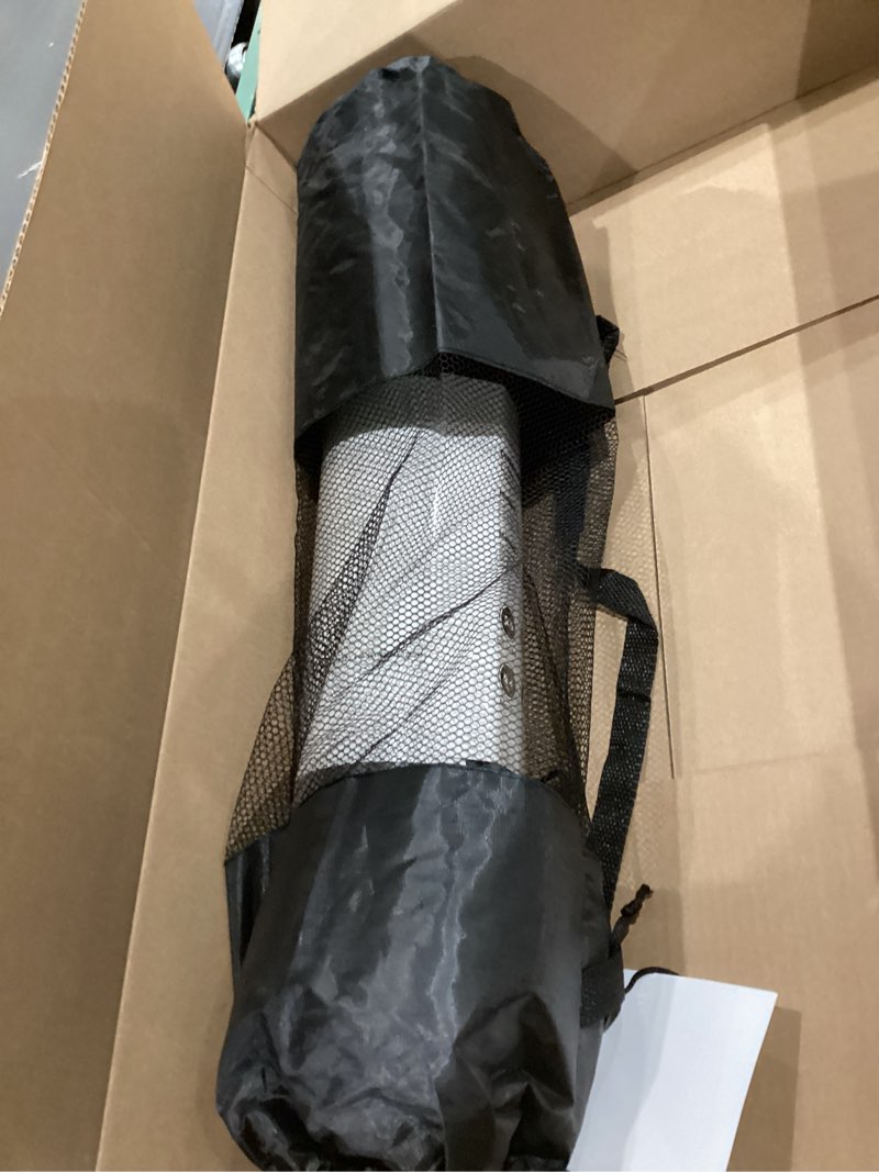 Condition photo showing Good Condition for yoga mat non slip, pilates fitness mats, eco friendly, anti-tear 1/4" thick yoga mats for women, exercise mats for home workout with carrying sling and storage bag 72"x24" black